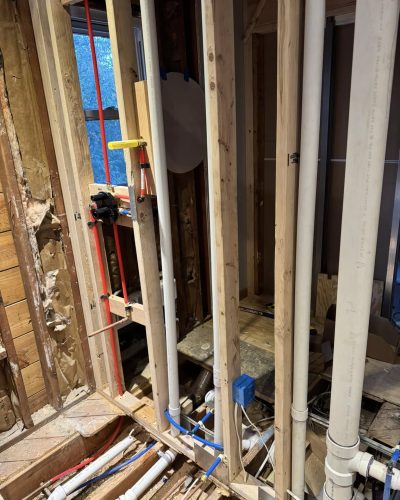 Rough plumbing Done
