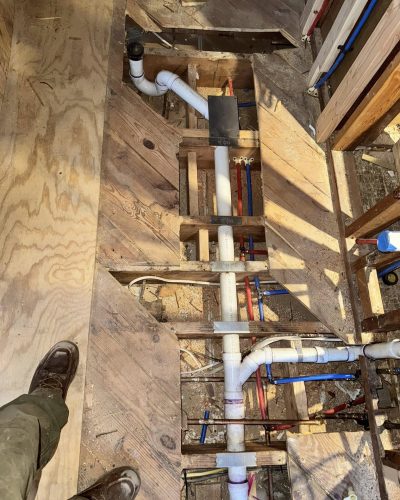 Rough plumbing Done