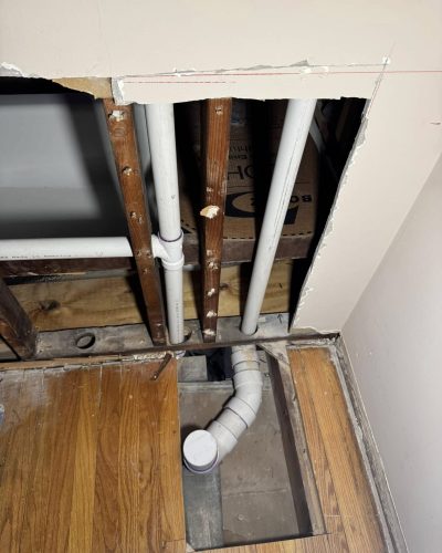 PVC drain job