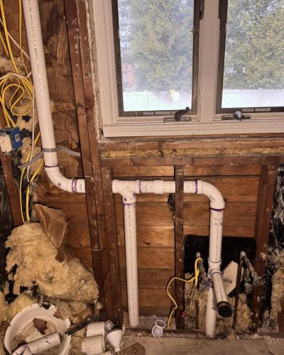 PVC drain job