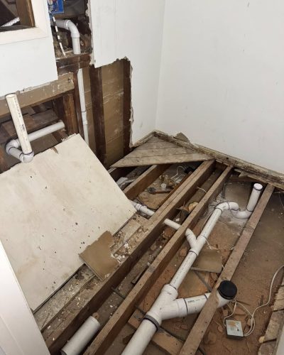PVC drain job