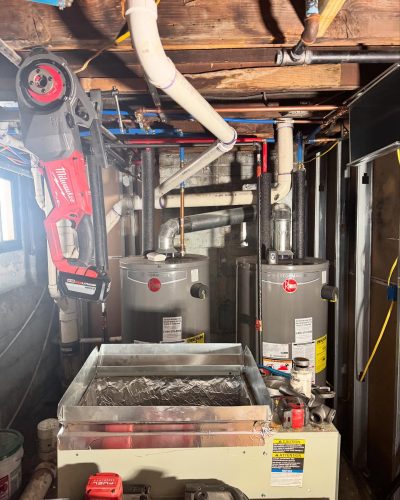 Gas pipe installation